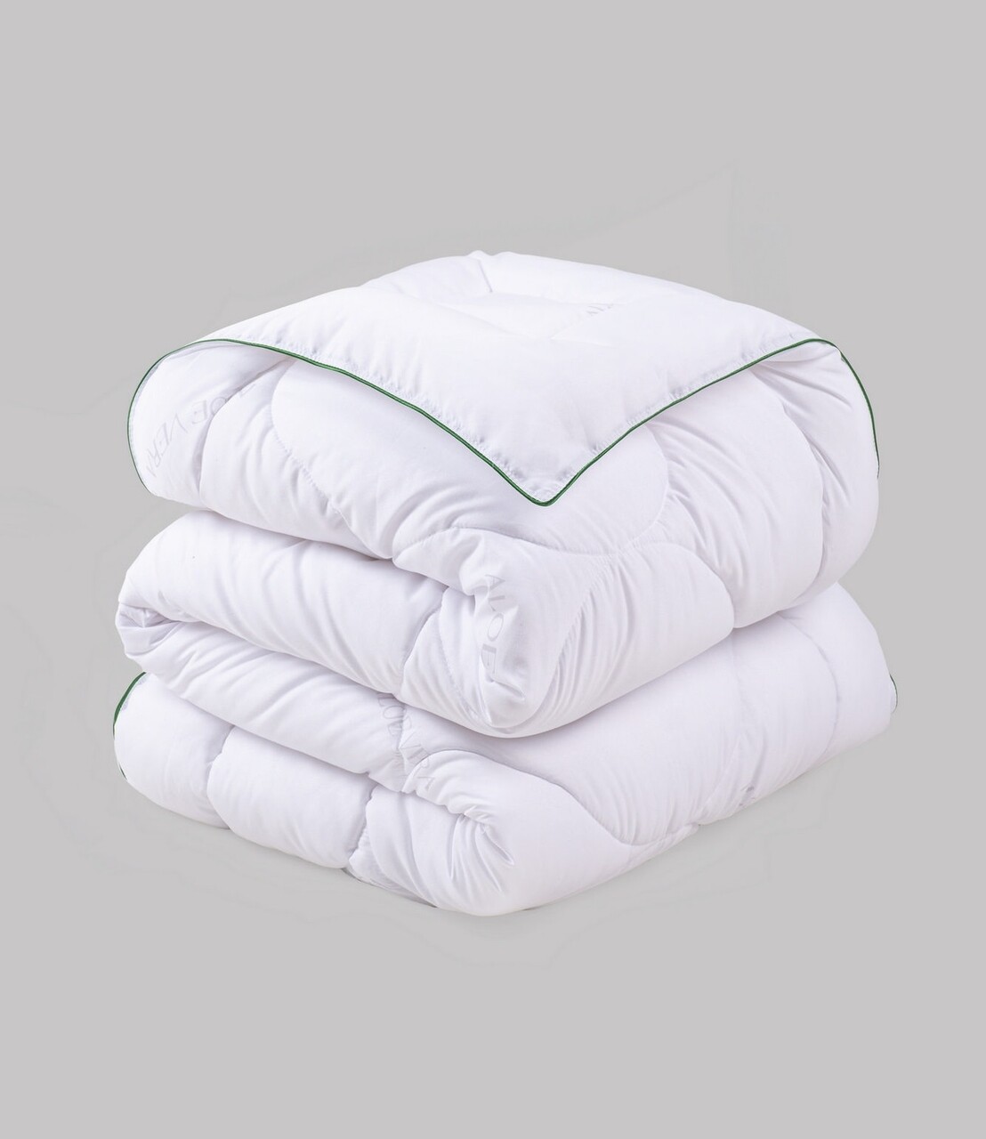 Pilota matlasata Double, 195x215 cm, 100% poliester, 300 gr/mp, Cotton Box, Aloe Vera, alb - imagine 3